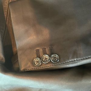 Banana Republic leather blazer